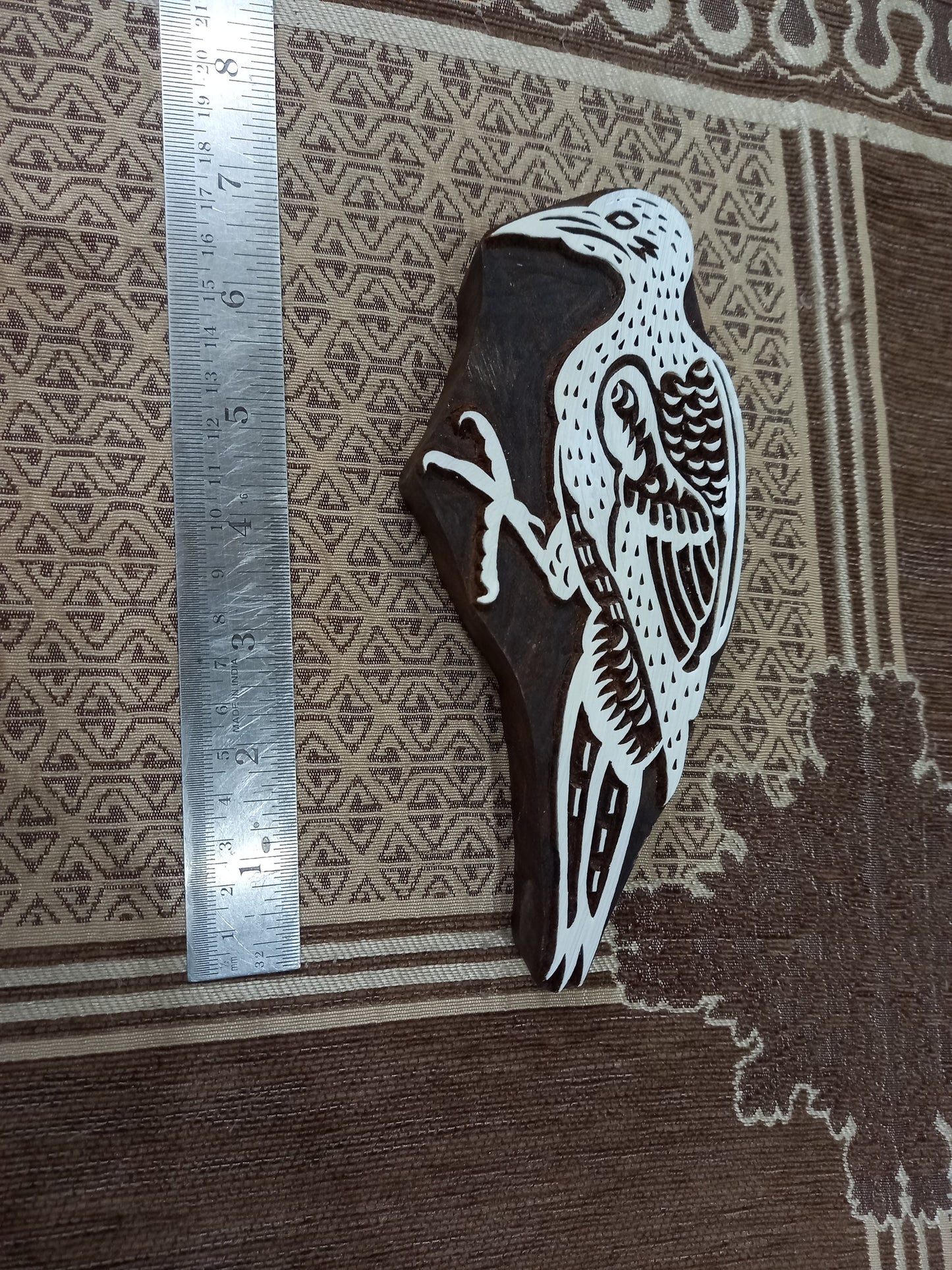 Vulture Bird ,pottery stamp ceramic mould scrapbooking tjap batik printing floral carved stamps.