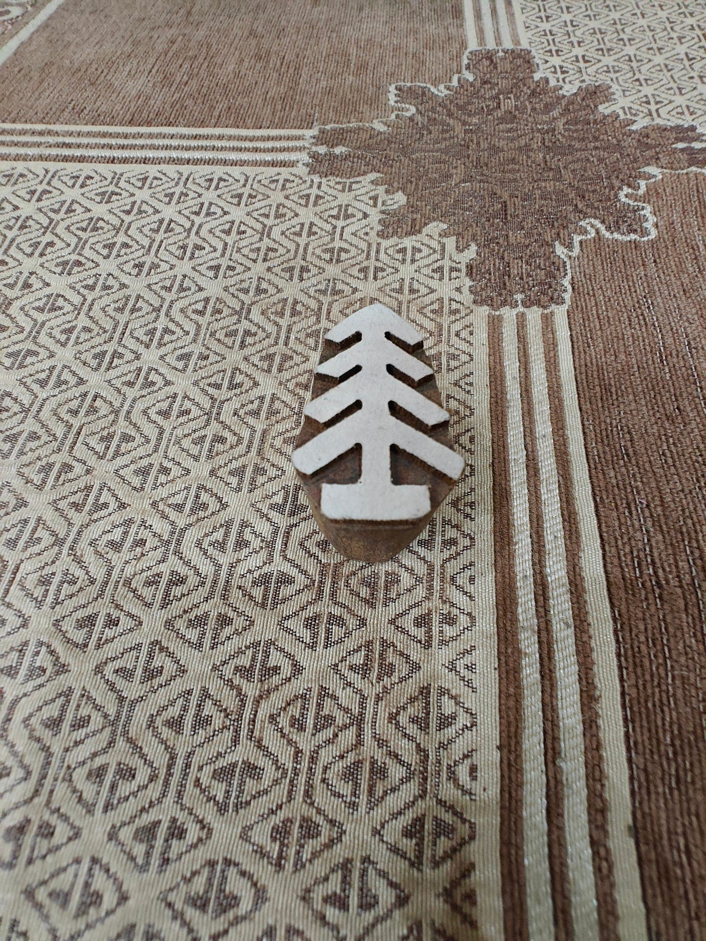 Solid Christmas Tree pottery stamp ceramic mold scrapbooking tjap batik printing floral carved stamps.