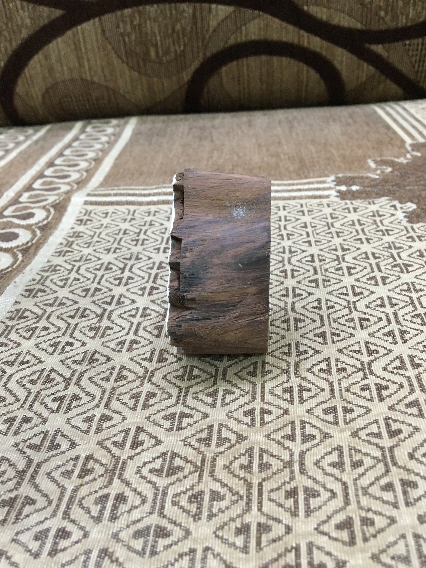 Christmas Tree Indian hand carved wood stamps; textile printing block, pottery stamps