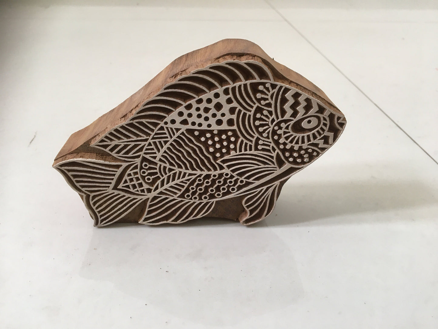 Zentangle fish Indian Artistic Handicraft Items Wooden Printing Block, Tjaps, Batik stamps, pottery stamps, clay stamps,Indian wooden stamps