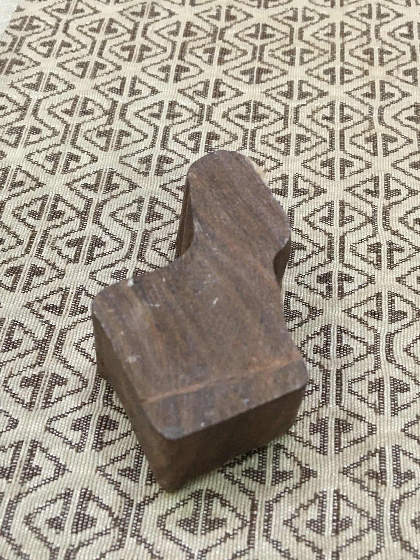Solid Deer, hand carved Indian wood printing block; textile stamp; pottery stamp,