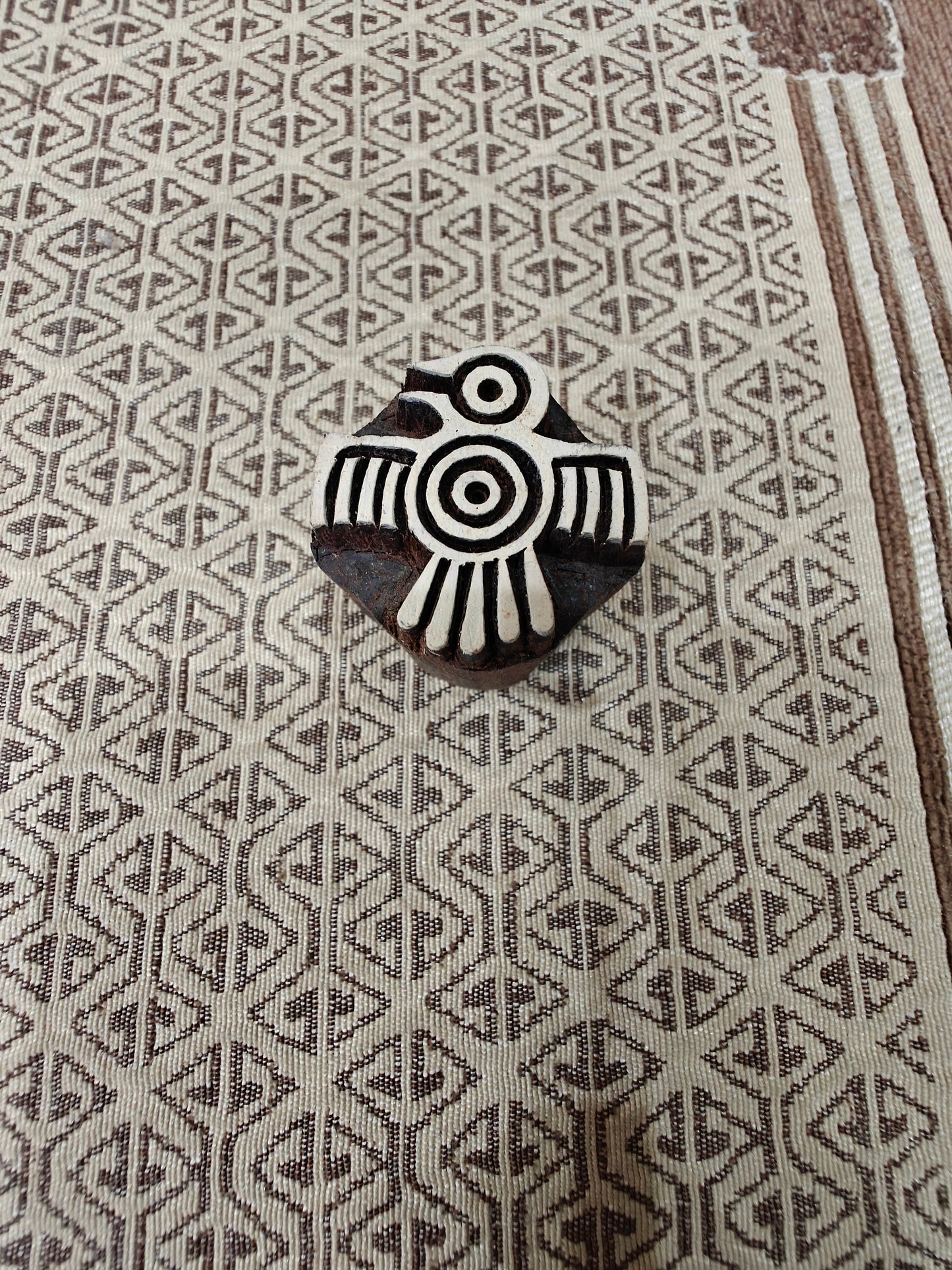 Tribal Bird pottery stamp ceramic mold scrapbooking tjap batik printing floral carved stamps.