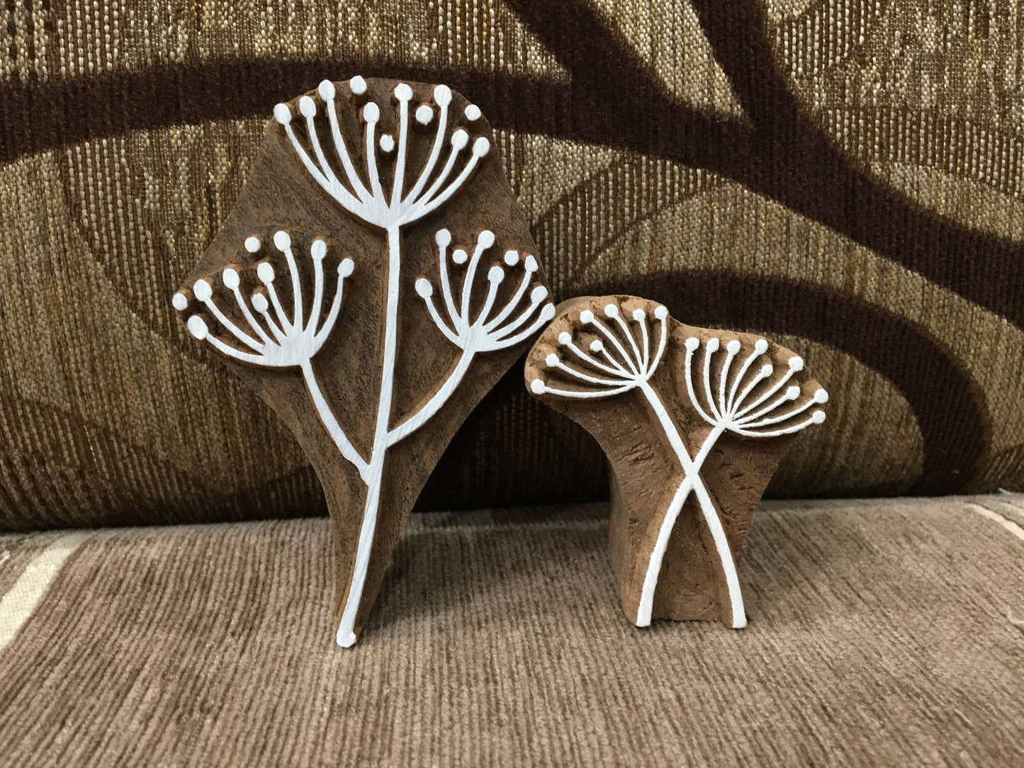 Allium Seed heads pottery stamp ceramic mold scrapbooking tjap batik printing floral carved stamps.