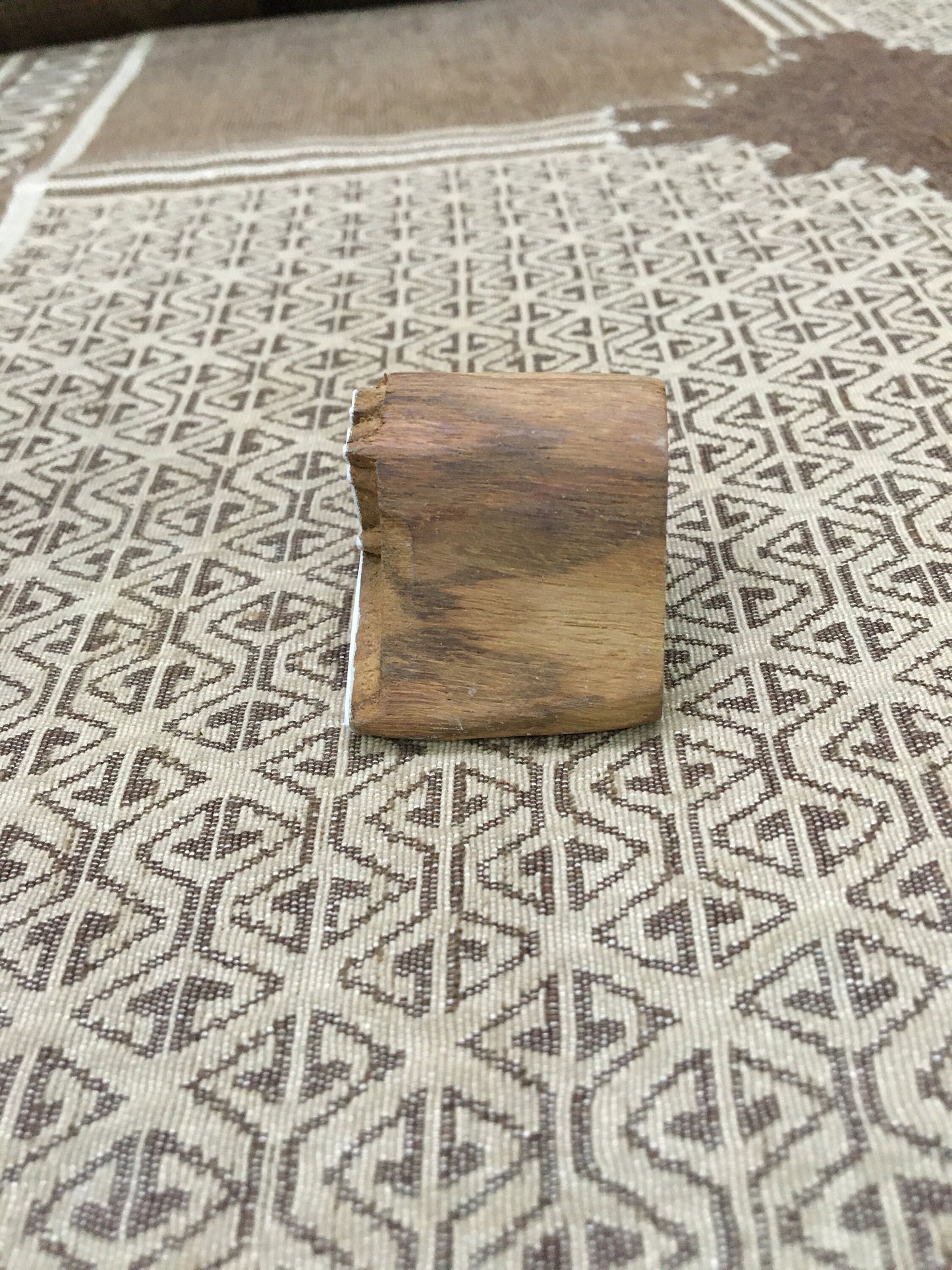Star poppy Seed Head, hand carved Indian wood printing block; textile stamp; pottery stamp,