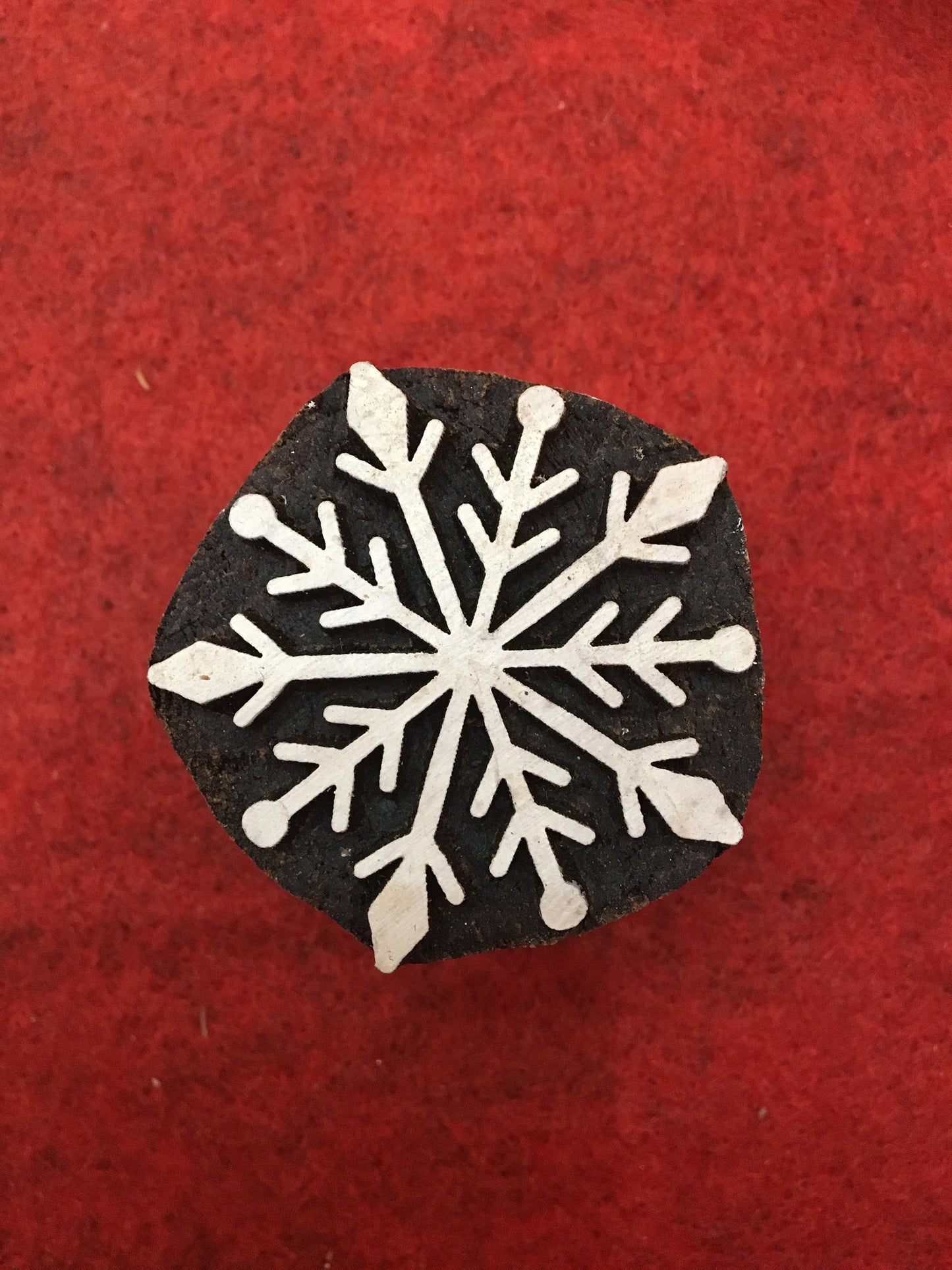 10 piece different Designs SET Snowflake Motif Wooden Textile Block Christmas Wood Block Stamp Hand Carved Stamp For Printing, Soap stamp