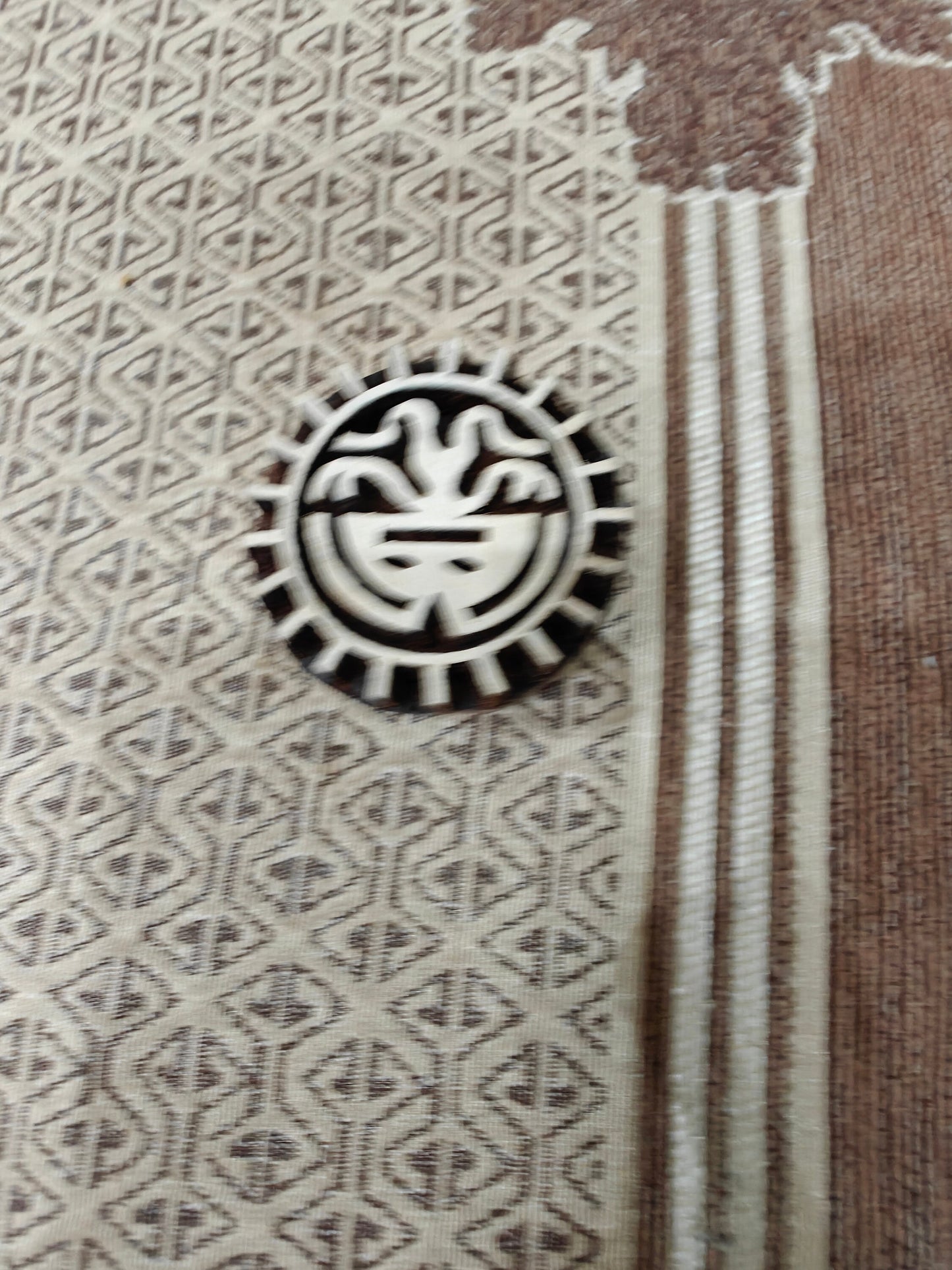 Tribal Deity pottery stamp ceramic mold scrapbooking tjap batik printing floral carved stamps.