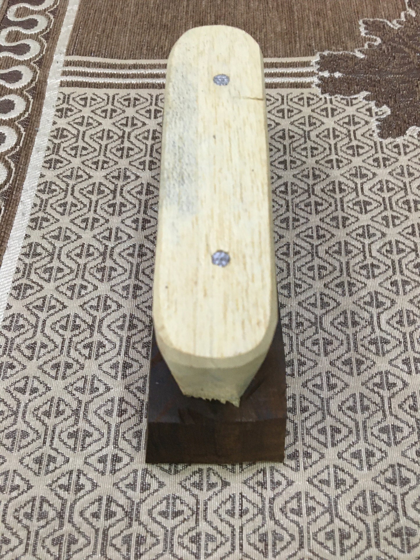 Stripy Border With Handel, pottery stamps Wooden Tjaps, hand carved Indian wood printing block; textile stamp; pottery stamp,