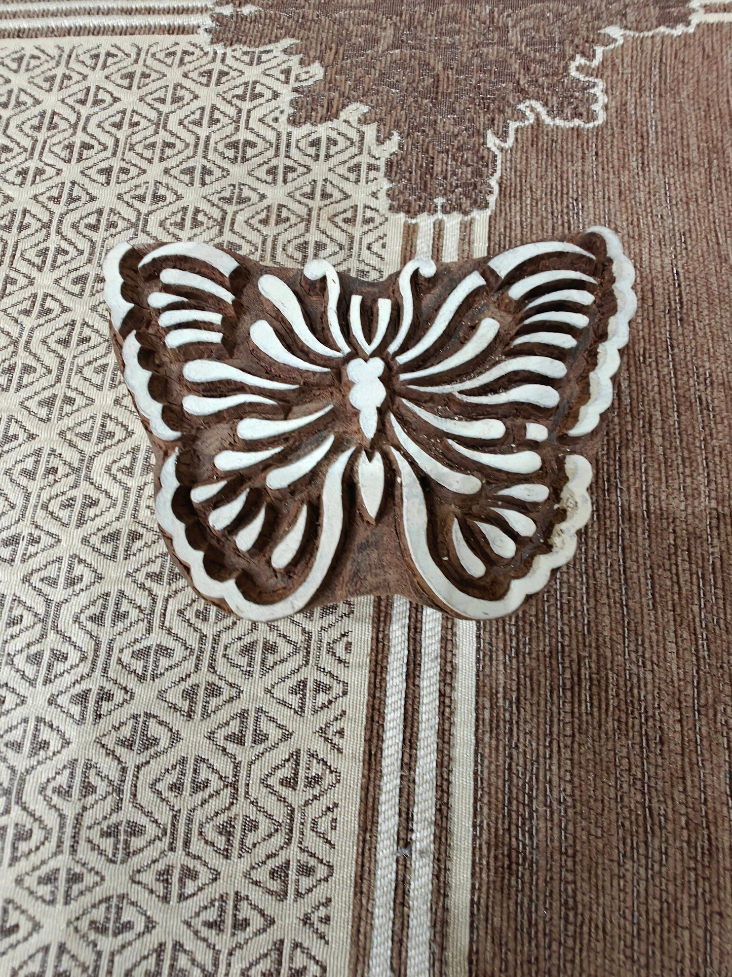Solid Strip Butterfly pottery stamp ceramic mold scrapbooking tjap batik printing floral carved stamps.