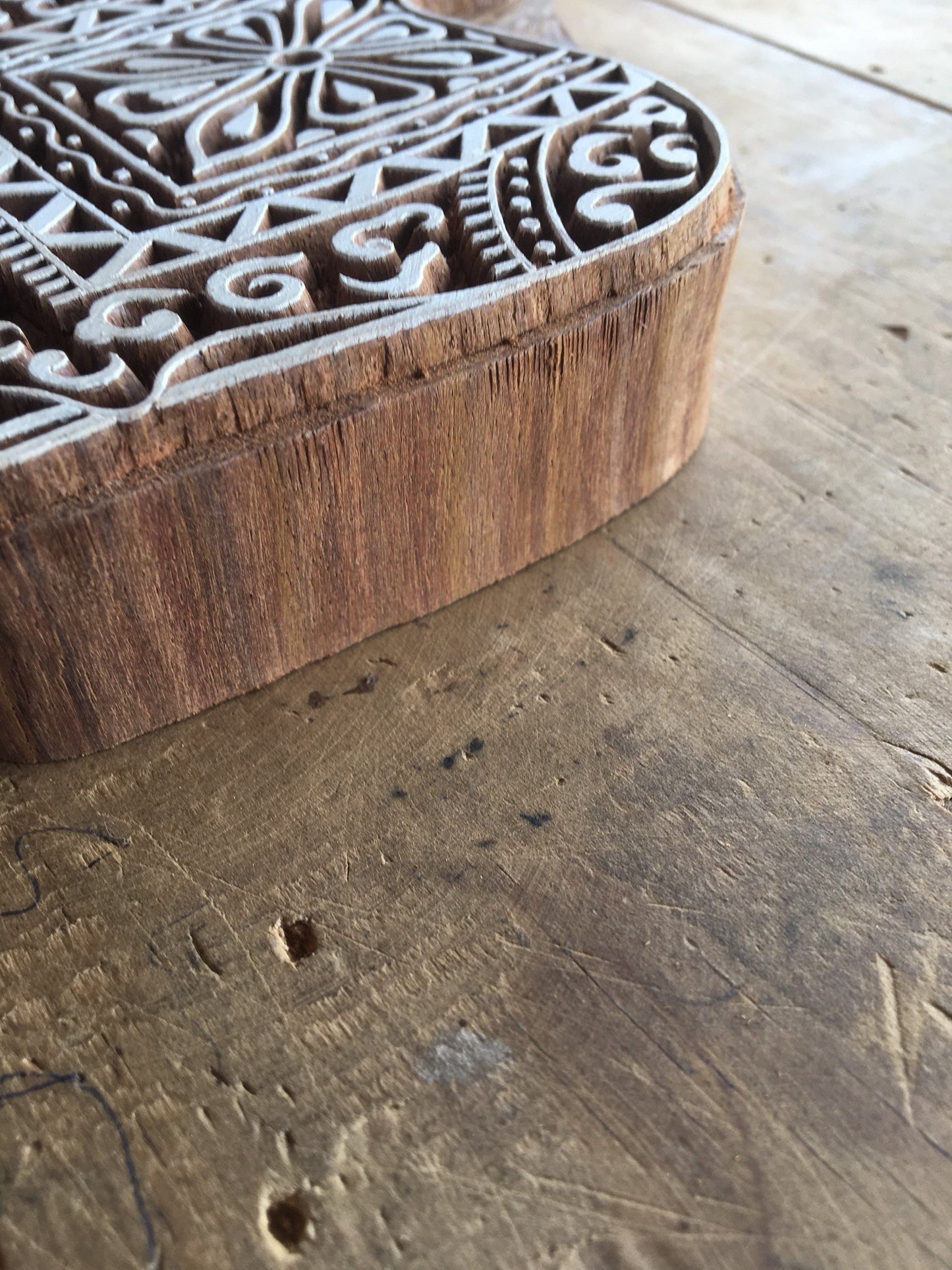 Decorated Bull Indian Artistic Handicraft Items Wooden Printing Block,Tjaps,Batik stamps,pottery stamps,clay stamps,Indian wooden stamps