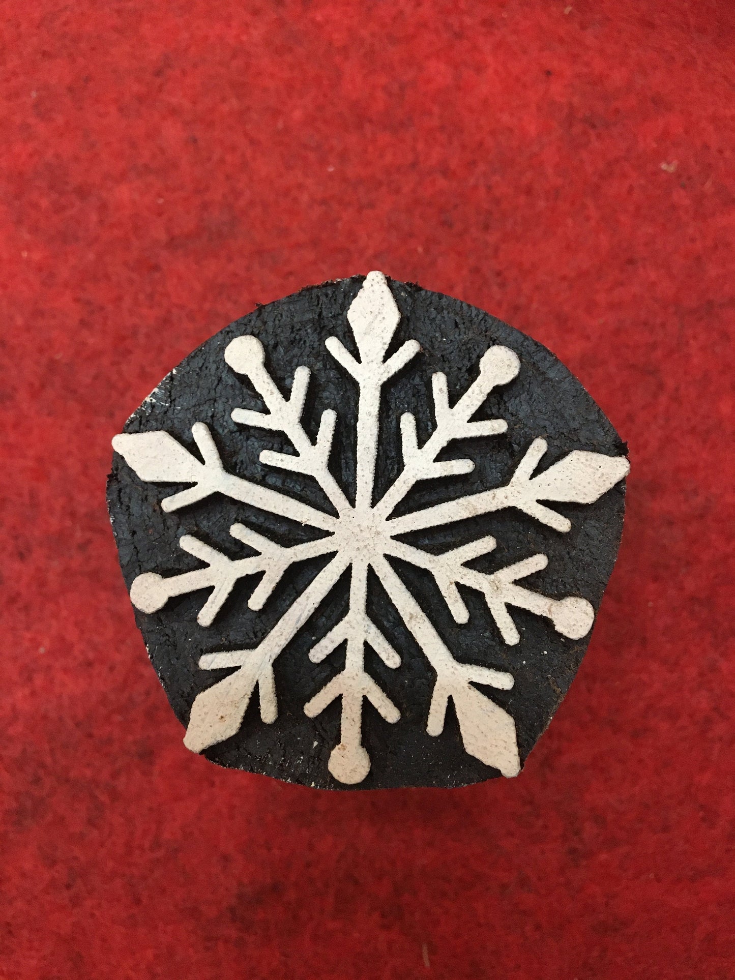 3rd set 10 piece different Designs SET Snowflake Motif Wooden Textile Block Christmas Wood Block Stamp Hand Carved Stamp For Printing,