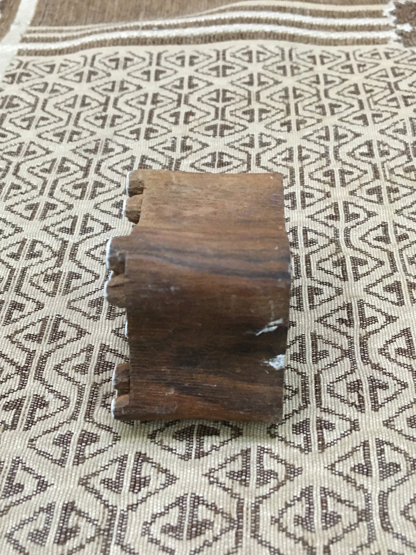 Walking Pair of Paws, hand carved Indian wood printing block; textile stamp; pottery stamp,