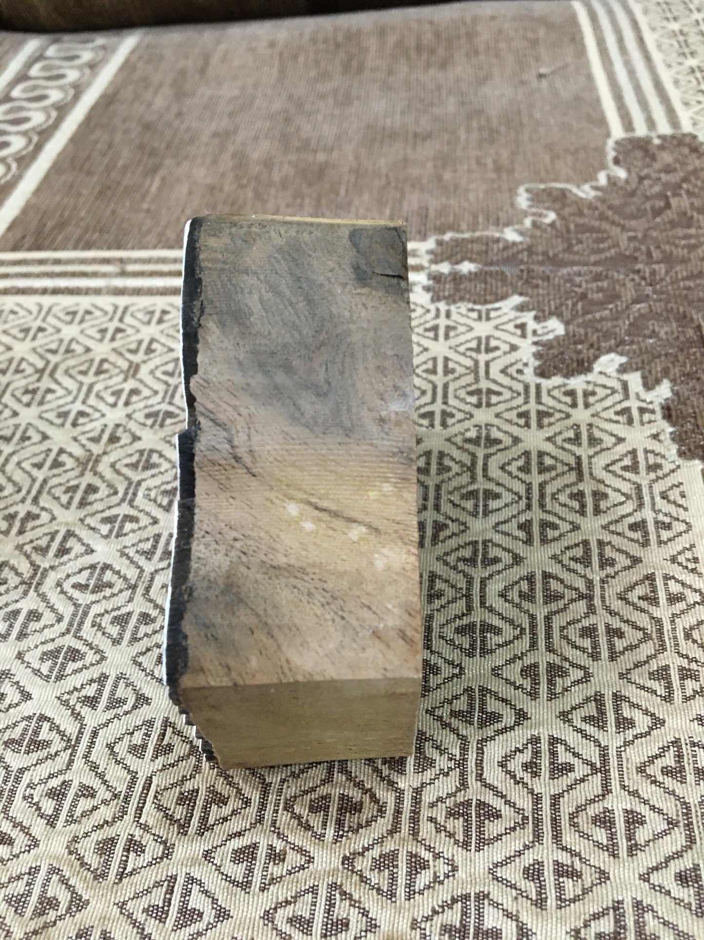 Wood Printing Block Wood Stamp Features Cattails, Finely Hand Carved On Wood Block Pottery Stamp Block Print Stamp Indian Stamp 88x63mm.