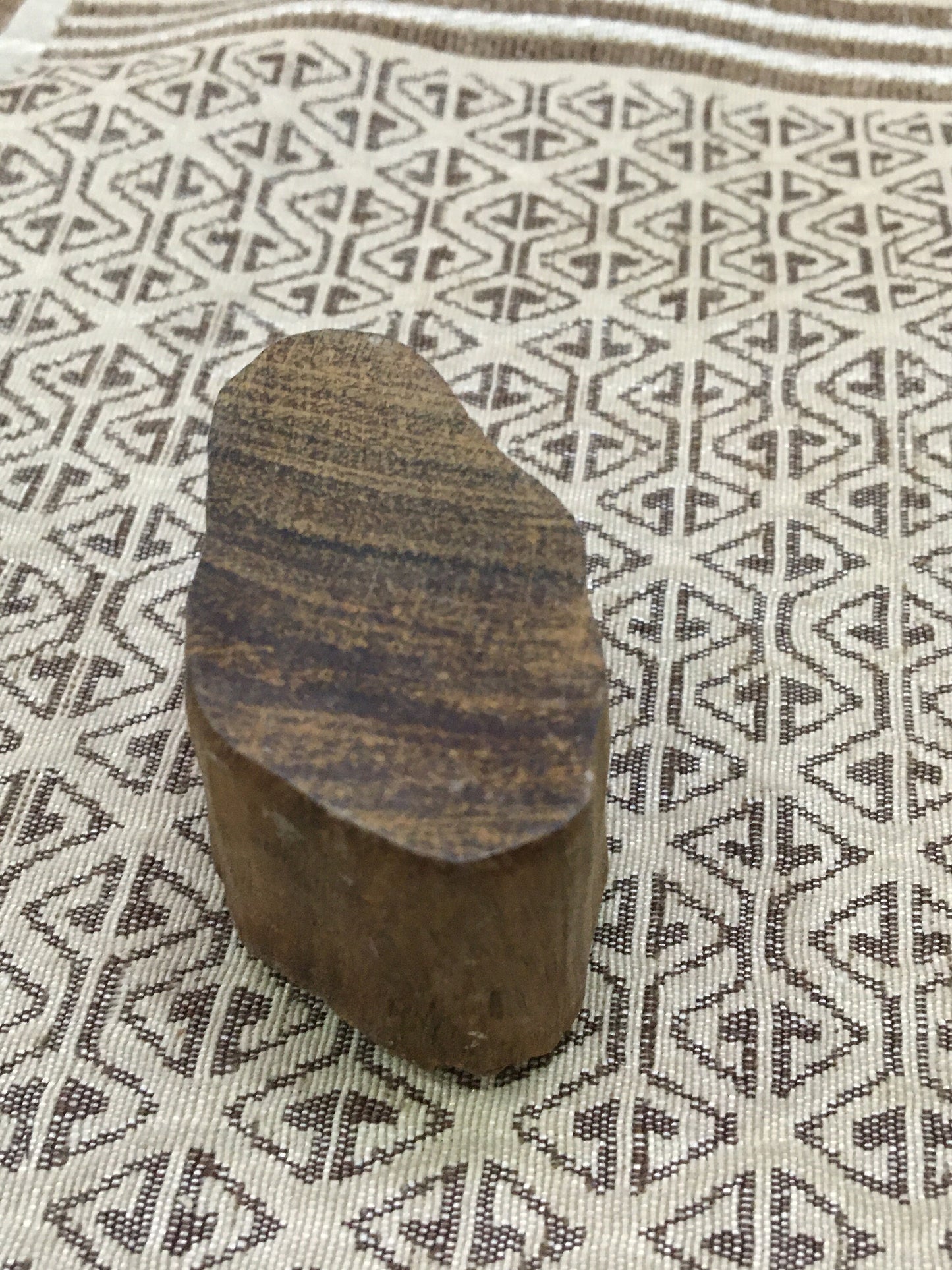 Exquisite Indian Wooden Printing Block - Small Lobster, hand carved Indian wood printing block; textile stamp; pottery stamp,