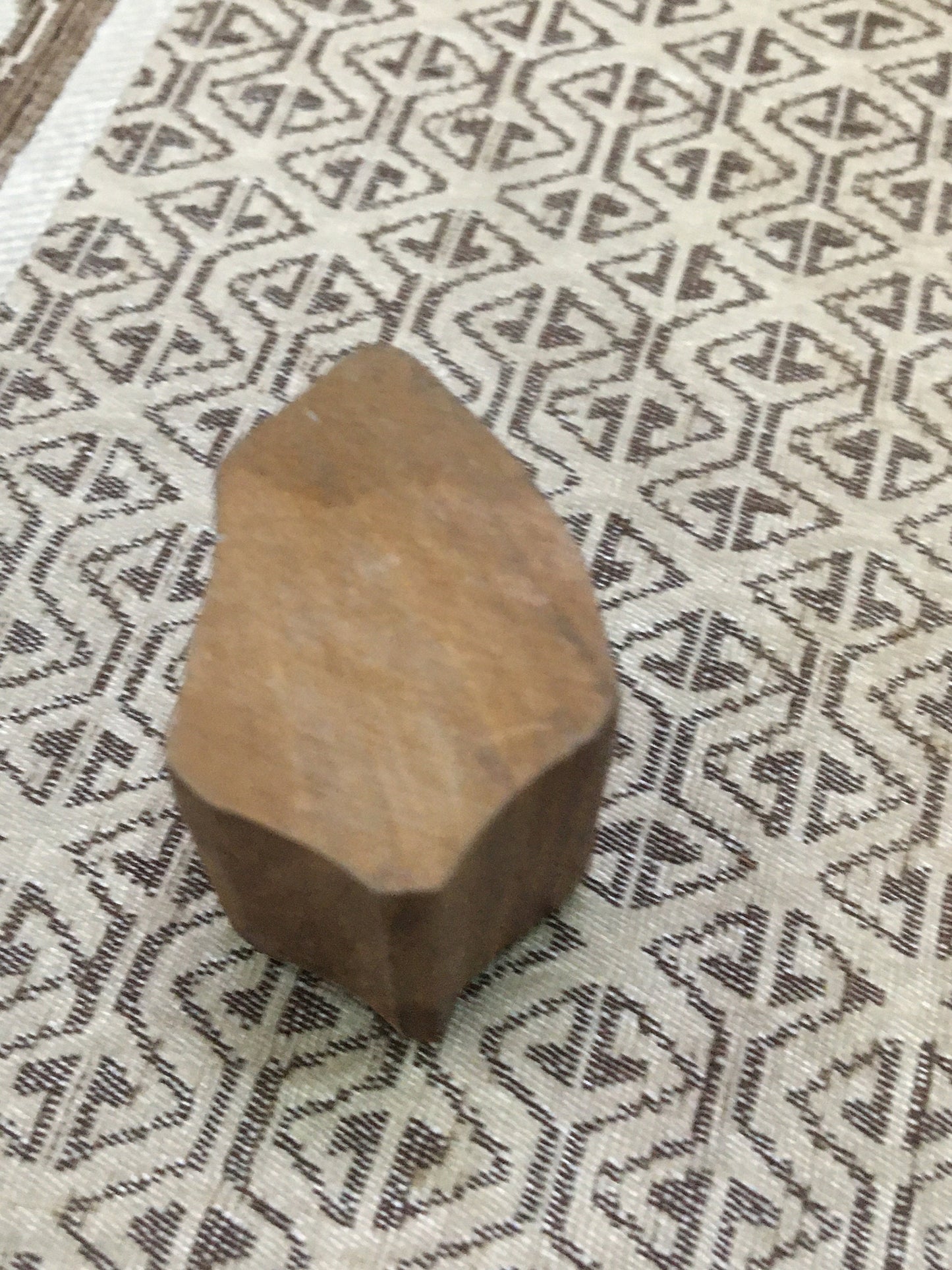 Tropical tree, hand carved Indian wood printing block; textile stamp; pottery stamp,