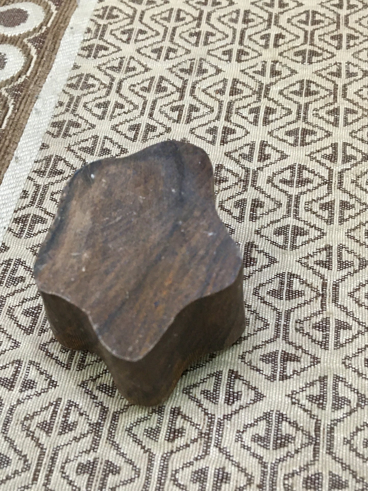 Blossoming Elegance: Exquisite Flower Design, hand carved Indian wood printing block; textile stamp; pottery stamp,