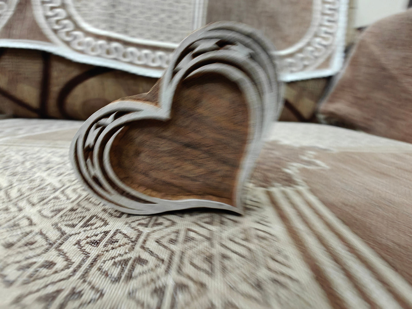 Stylish Heart pottery stamp ceramic mold scrapbooking tjap batik printing floral carved stamps.