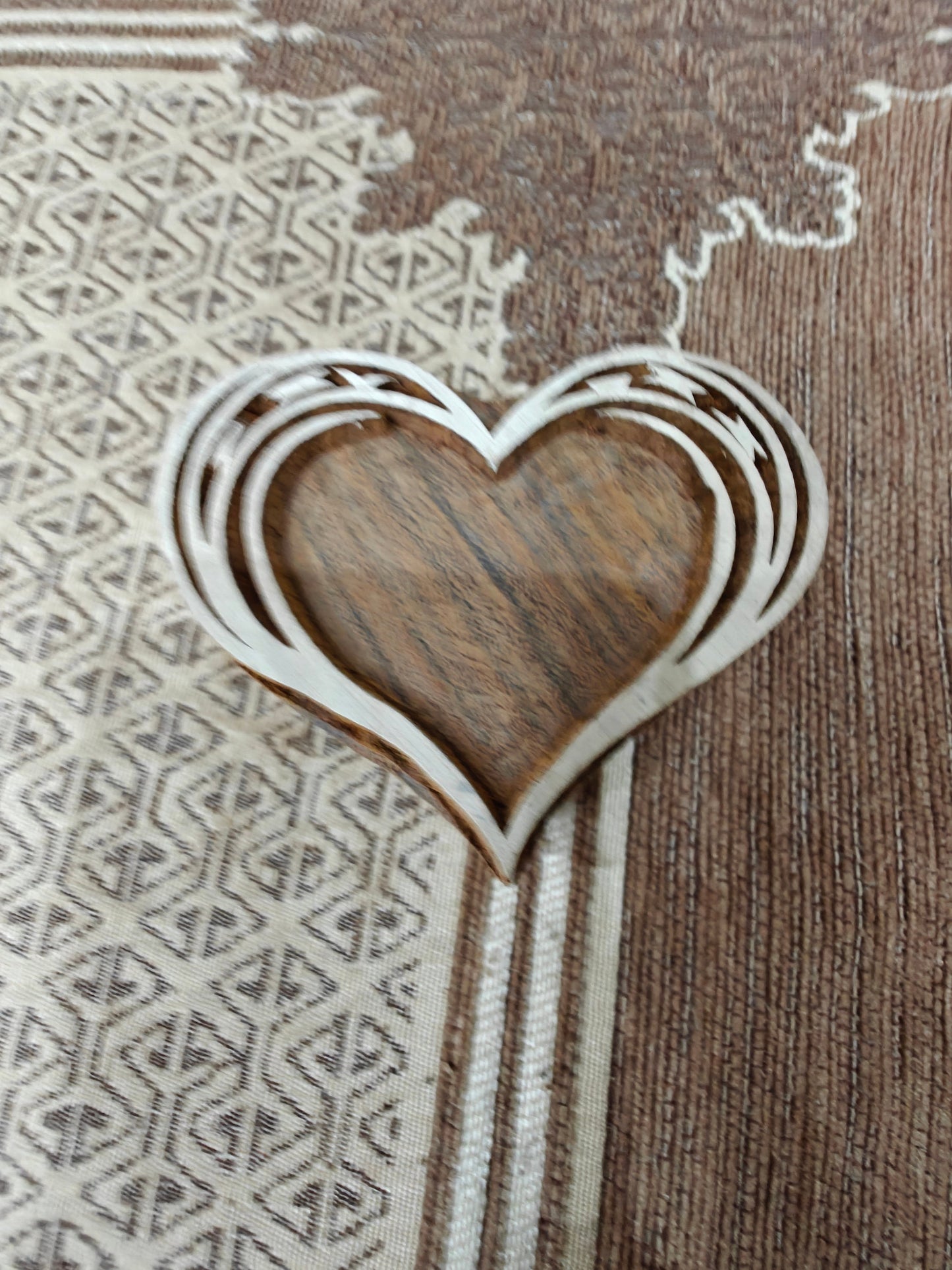 Stylish Heart pottery stamp ceramic mold scrapbooking tjap batik printing floral carved stamps.