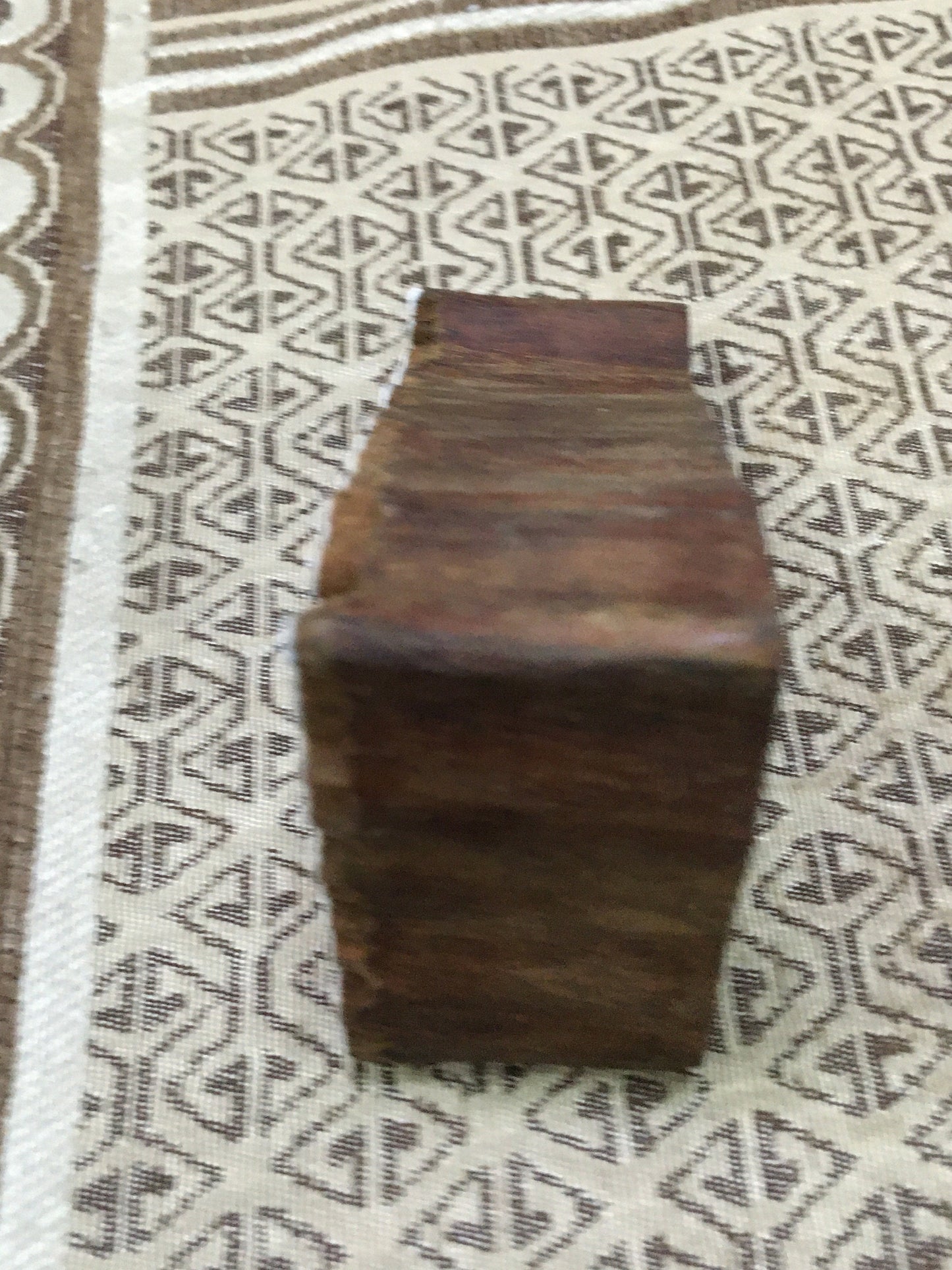 Christmas tree, hand carved Indian wood printing block; textile stamp; pottery stamp,