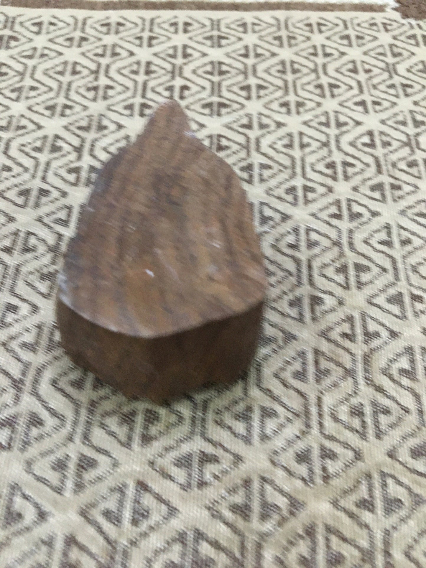 Christmas Tree Indian hand carved wood stamps; textile printing block, pottery stamps