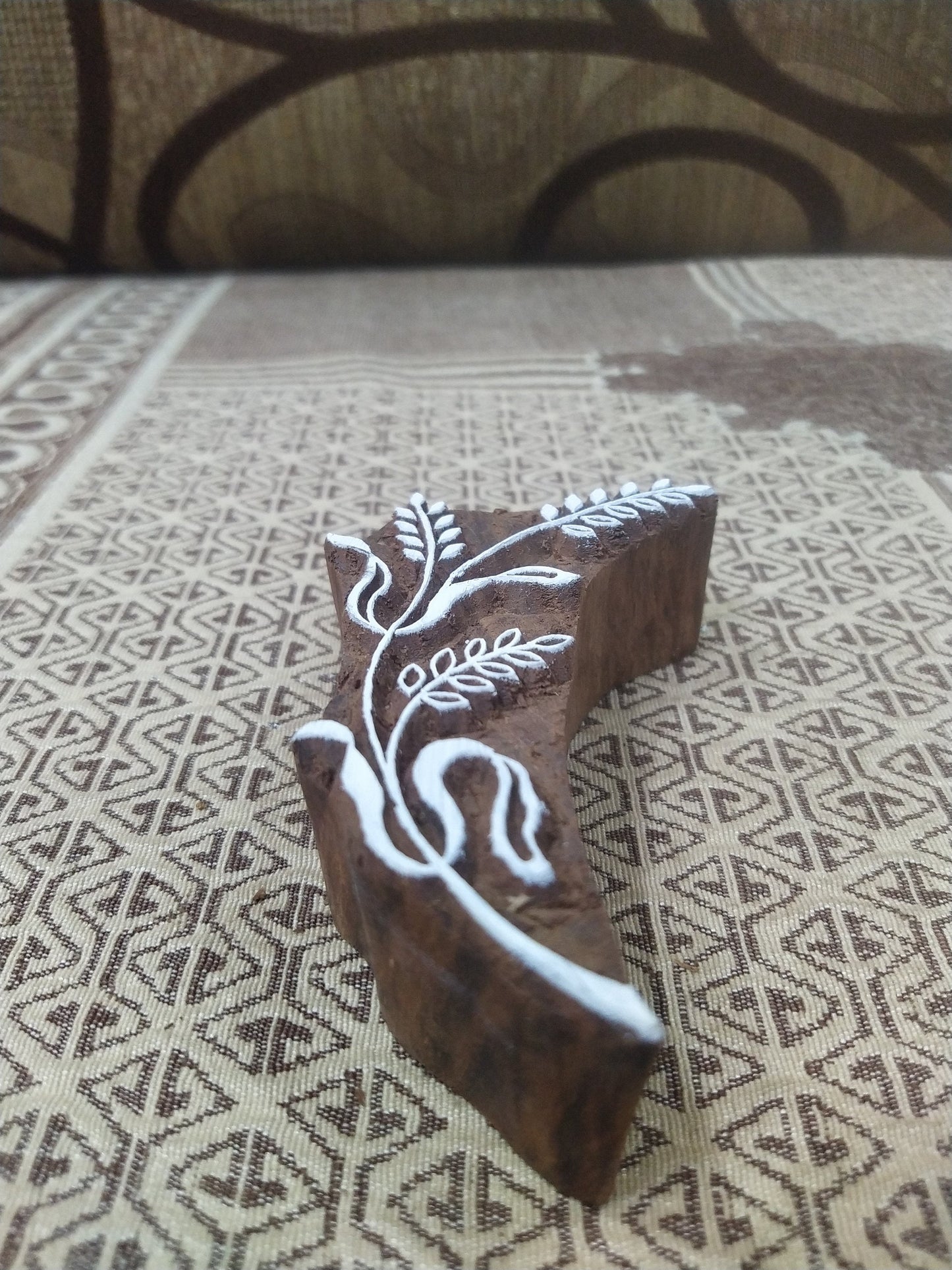 Barley Hemp pottery stamp ceramic mould scrapbooking tjap batik printing floral carved stamps, Gerstenpflanzenstempel.