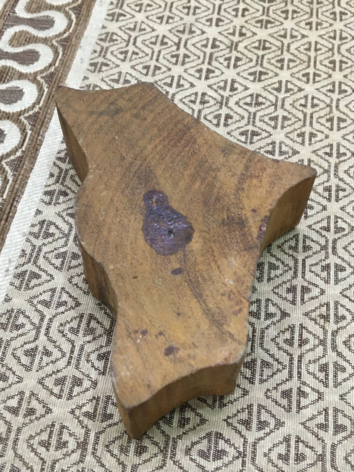 Ethereal Wings: Indian Wooden Printing Block - Detailed Dragonfly, hand carved Indian wood printing block; textile stamp; pottery stamp,
