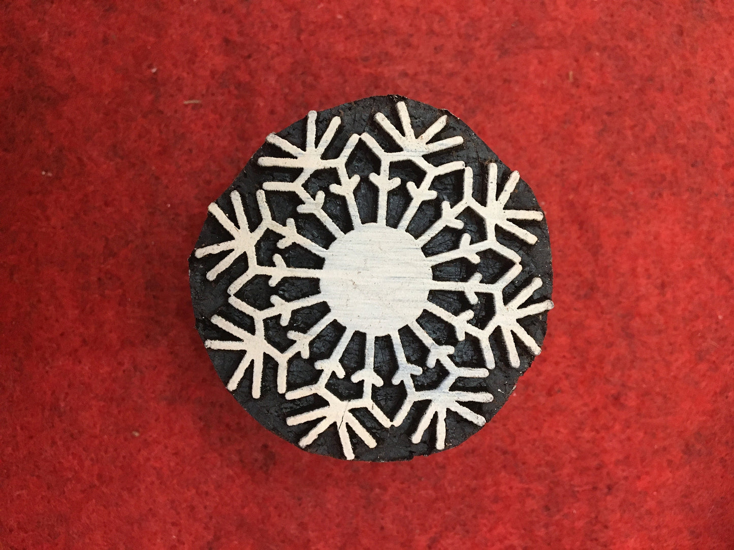 10 piece different Designs SET Snowflake Motif Wooden Textile Block Christmas Wood Block Stamp Hand Carved Stamp For Printing, Soap stamp.
