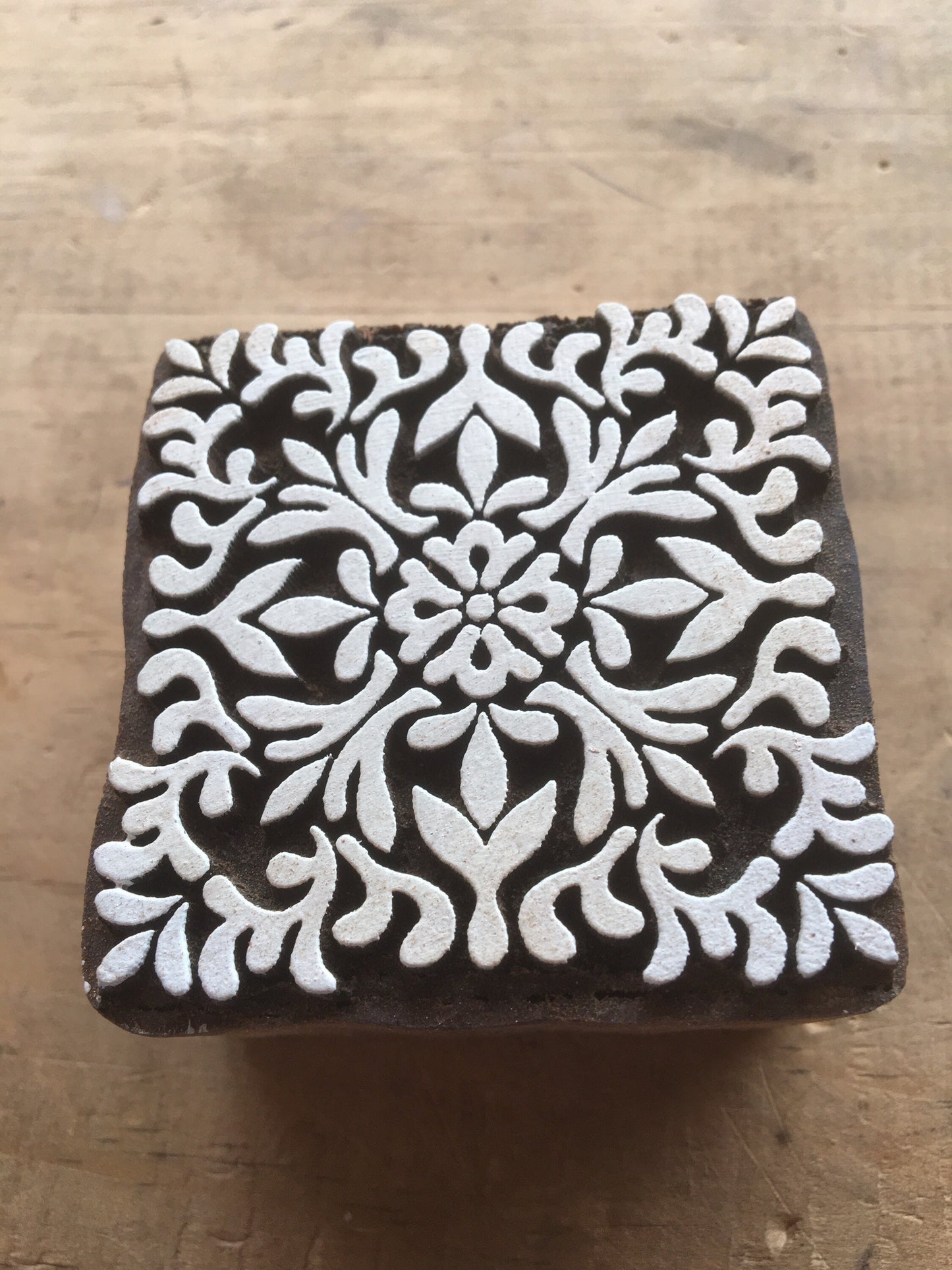 Tile Designs wooden Printing Blocks, hand carved Indian wood printing block; textile stamp; pottery stamp,