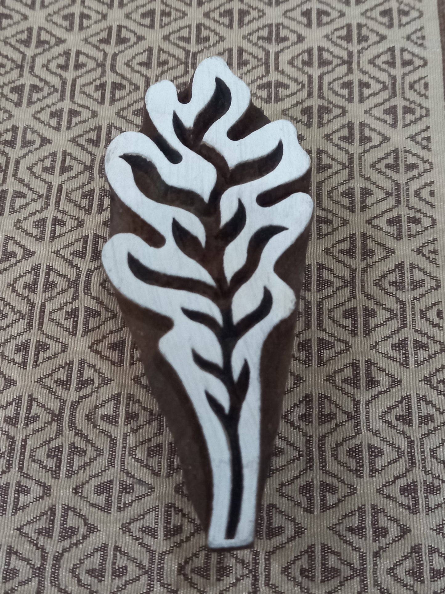 Willow Leaf ,pottery stamp ceramic mould scrapbooking tjap batik printing floral carved stamps.