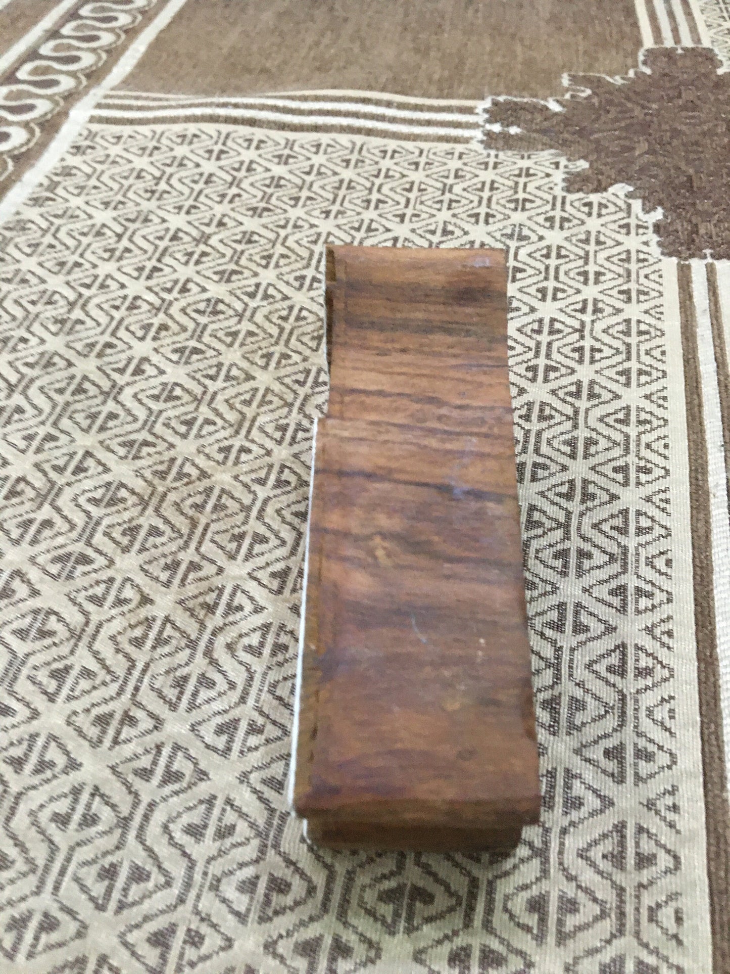 Solid Standing Deer, hand carved Indian wood printing block; textile stamp; pottery stamp,
