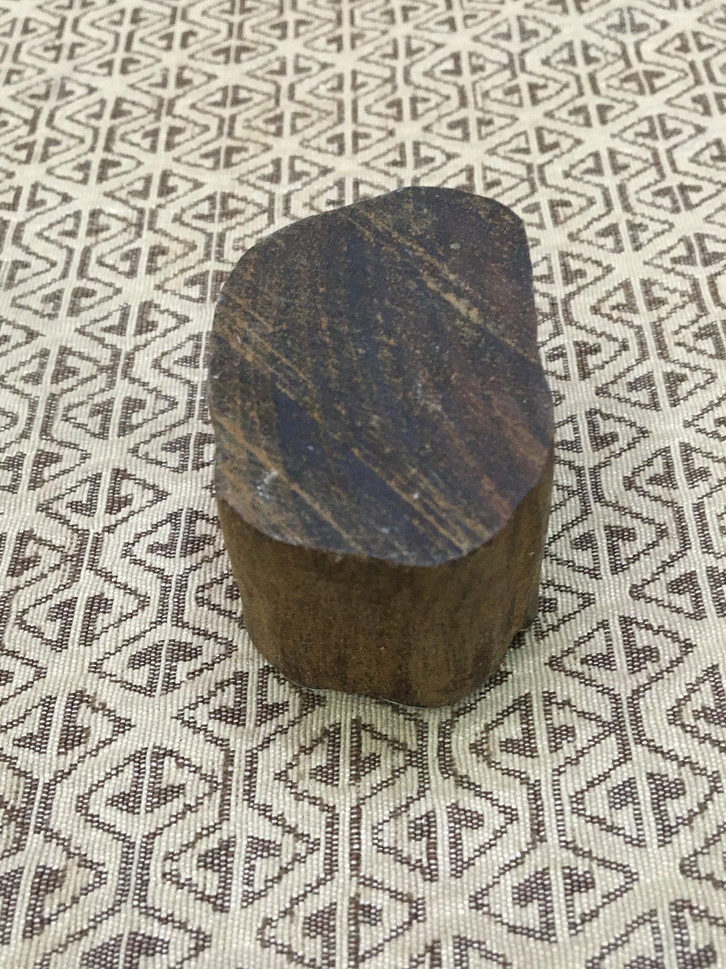 Big Elephant, hand carved Indian wood printing block; textile stamp; pottery stamp,