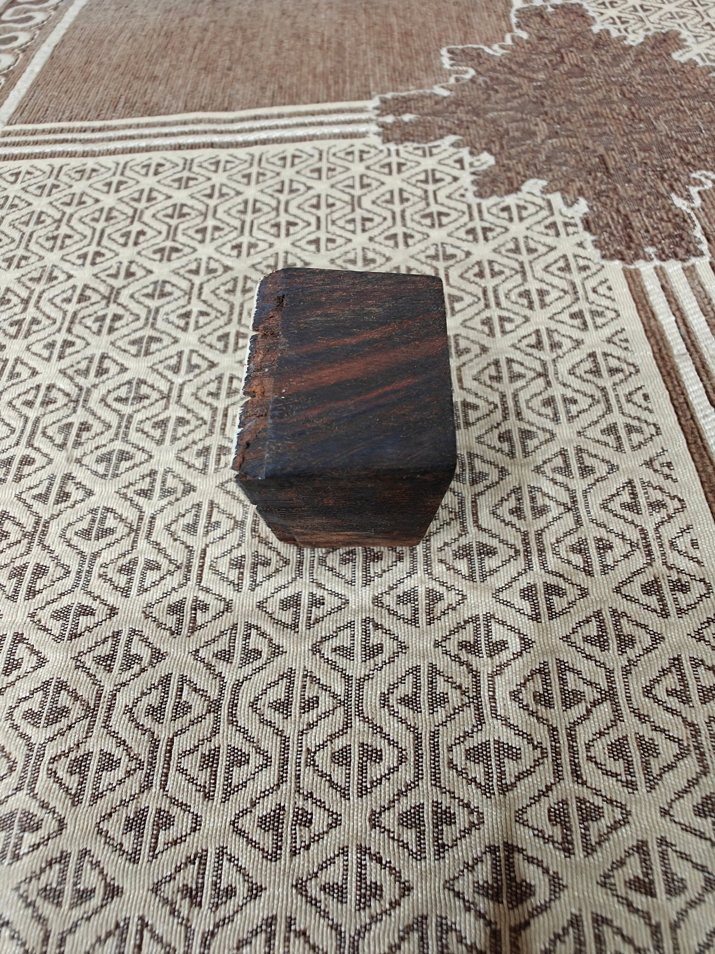 Mini square 3 pottery stamp ceramic mold scrapbooking tjap batik printing floral carved stamps.