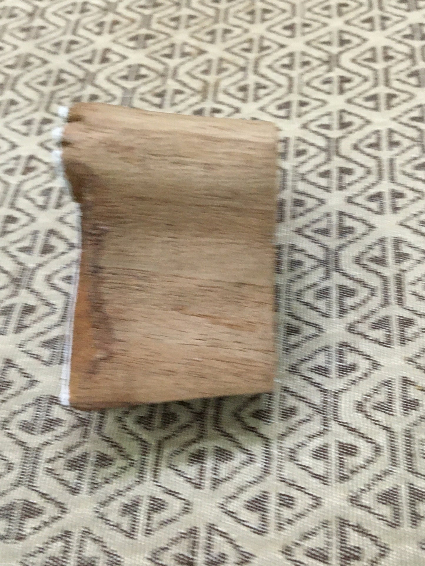 Crossing Allium Seedhead, hand carved Indian wood printing block; textile stamp; pottery stamp,