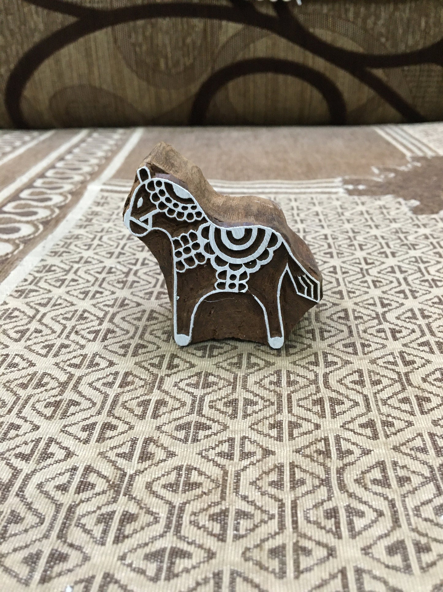 Dala Horse art print Block Stamp , Swedish dalahast horse Stamp Scandinavian wall art - Minimal Swedish folk art Stamp