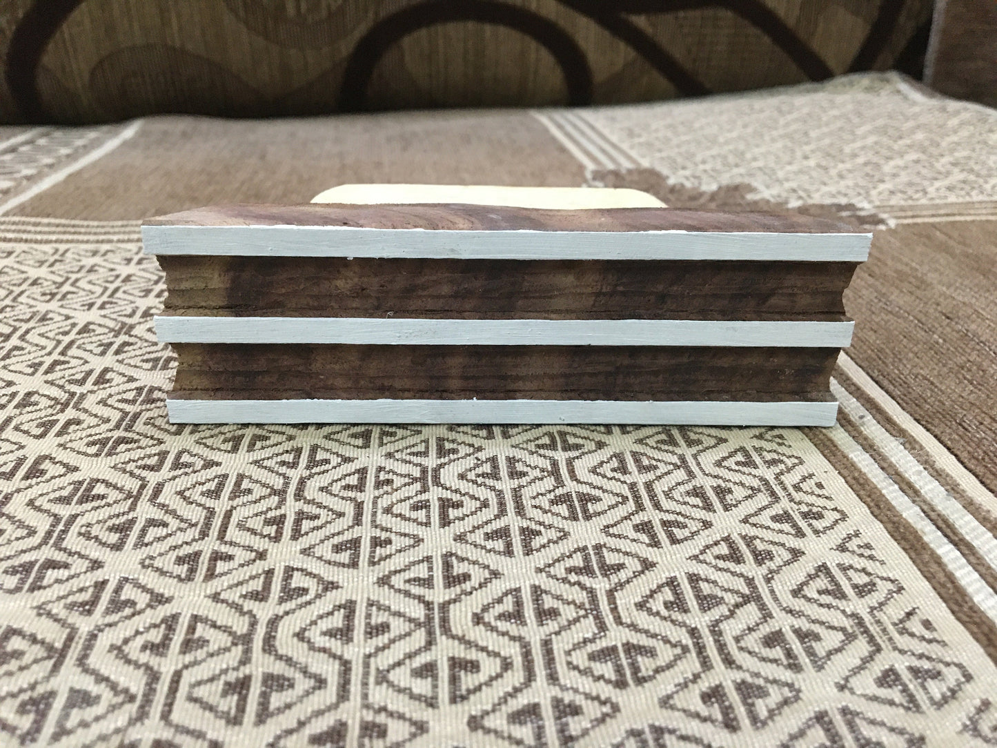 Triple Stripe Border ,hand carved Indian wood printing block; textile stamp; pottery stamp,