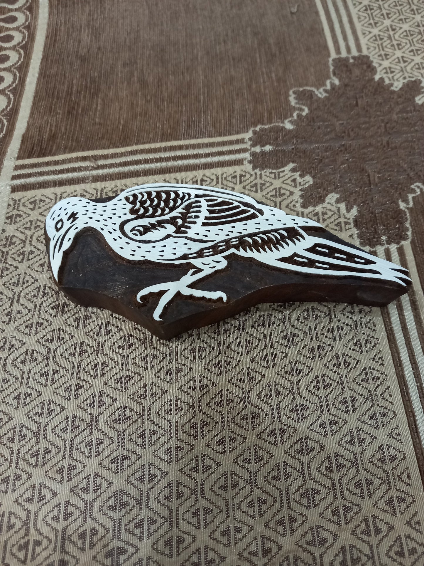 Vulture Bird ,pottery stamp ceramic mould scrapbooking tjap batik printing floral carved stamps.