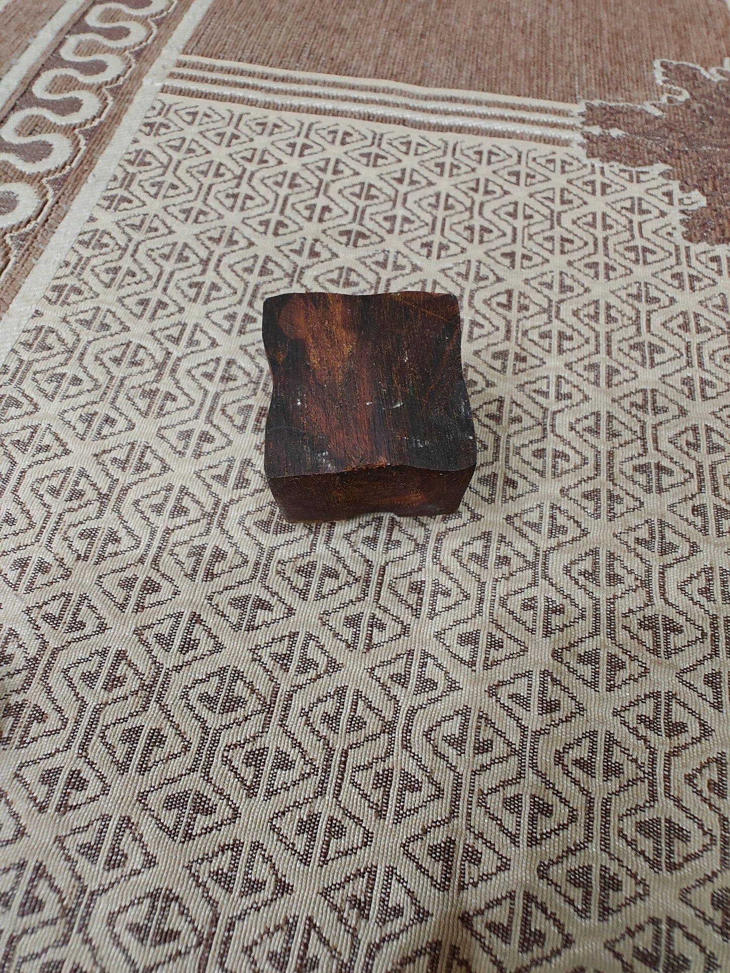 Mini square 4 pottery stamp ceramic mold scrapbooking tjap batik printing floral carved stamps.