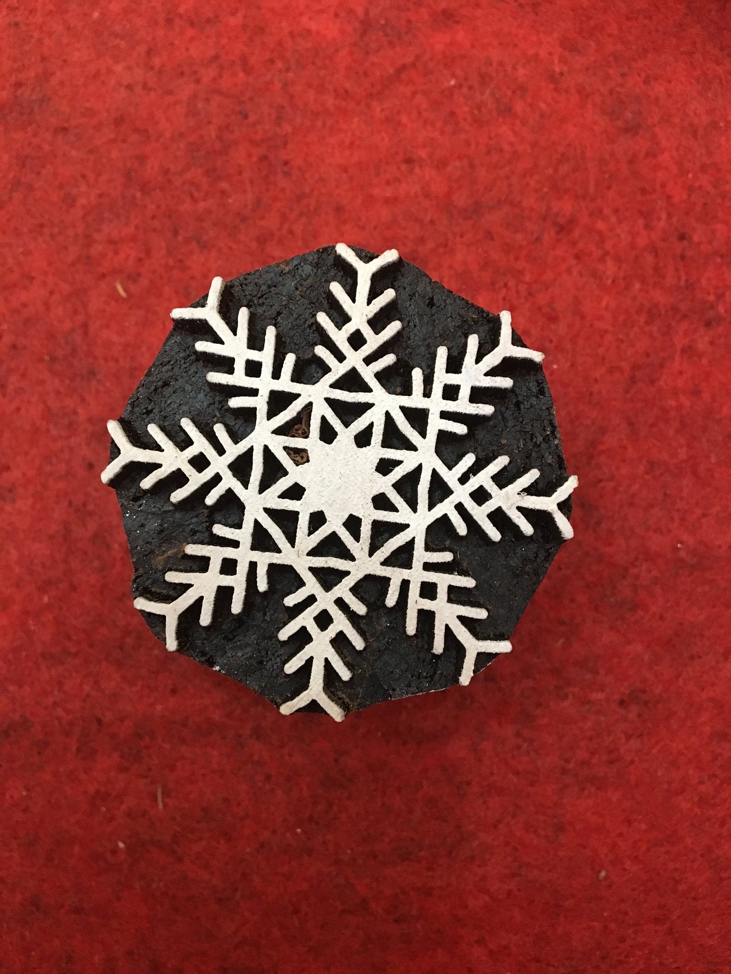 10 piece different Designs SET Snowflake Motif Wooden Textile Block Christmas Wood Block Stamp Hand Carved Stamp For Printing, Soap stamp.