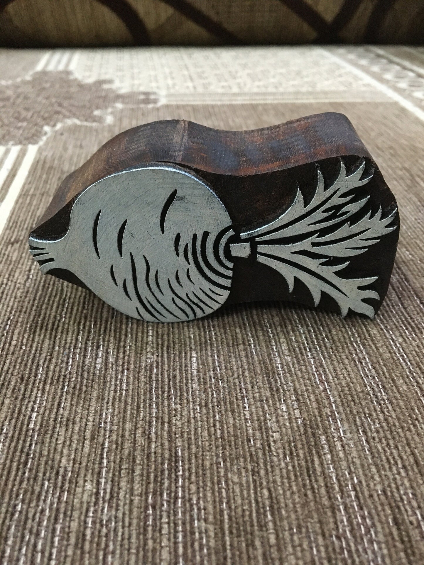 Detailed Christmas Bauble, pottery stamps , batik tjaps, hand carved Indian wood printing block; textile stamp; pottery stamp,