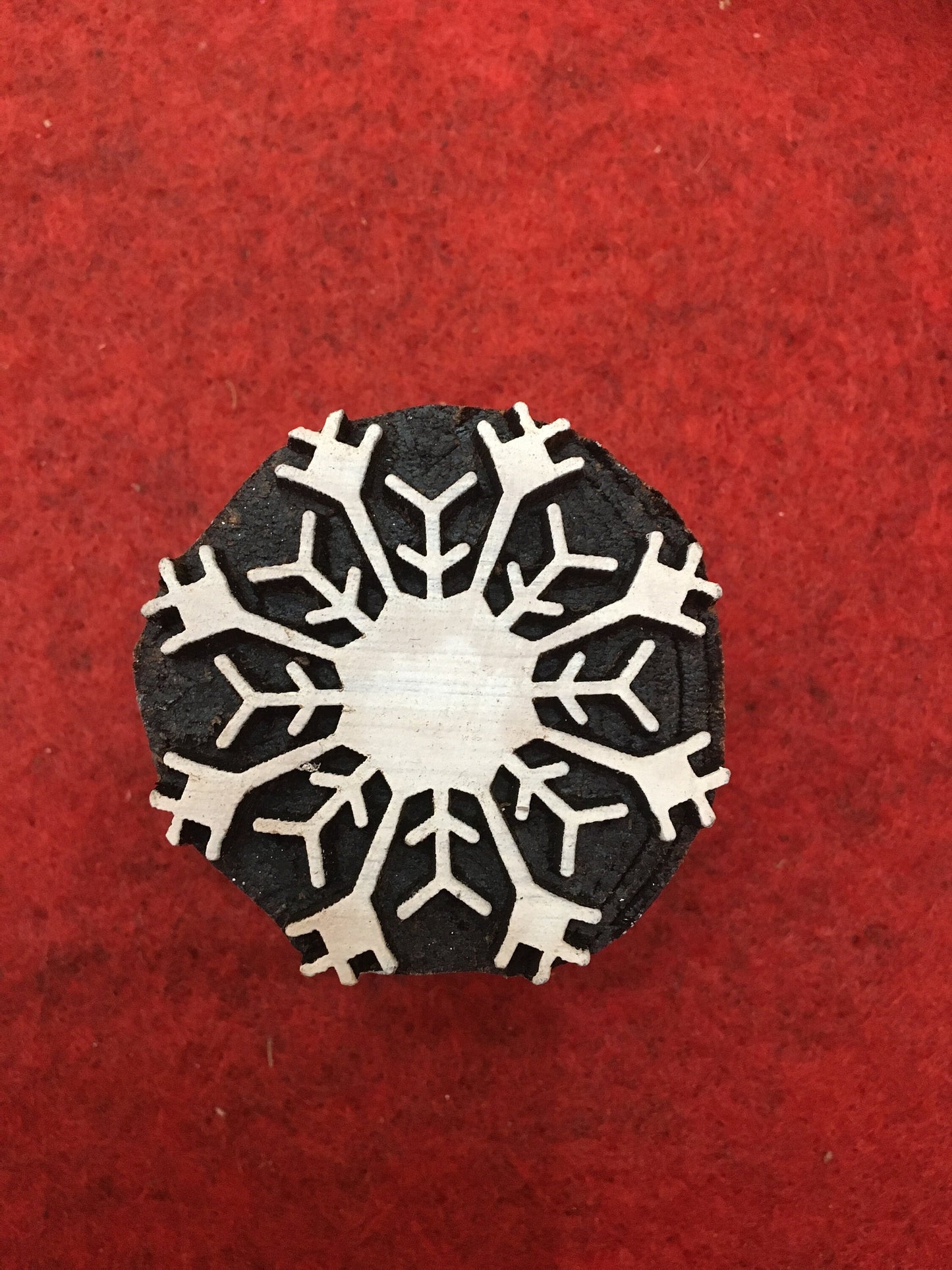 10 piece different Designs SET Snowflake Motif Wooden Textile Block Christmas Wood Block Stamp Hand Carved Stamp For Printing, Soap stamp.