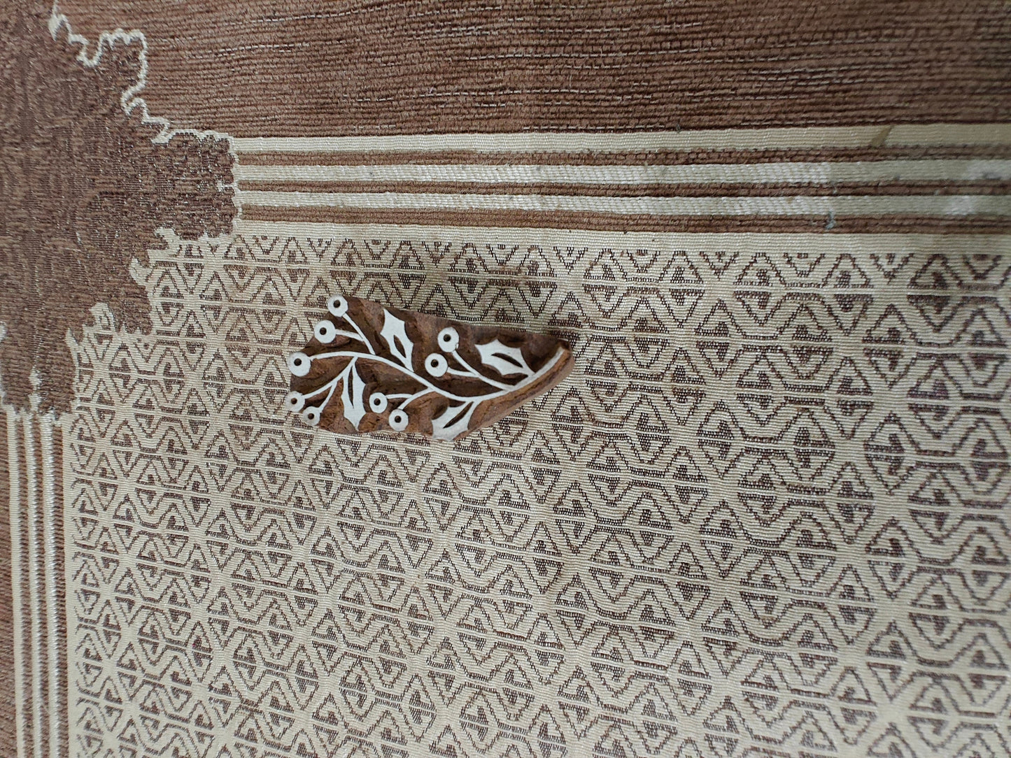 Stem Plant pottery stamp ceramic mold scrapbooking tjap batik printing floral carved stamps.