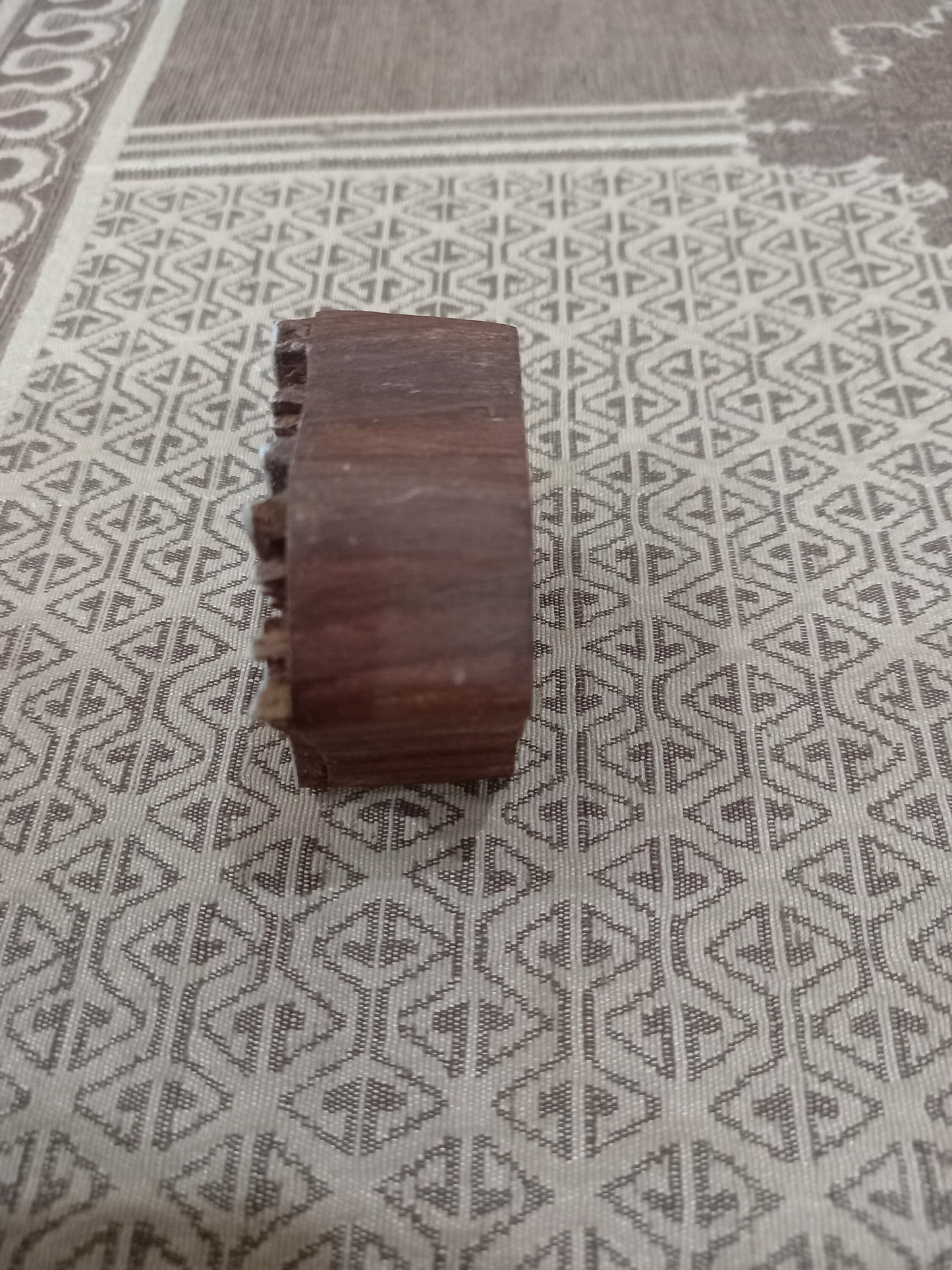 A Flower with Leaves, pottery stamp ceramic mold scrapbooking tjap batik printing floral carved stamps.