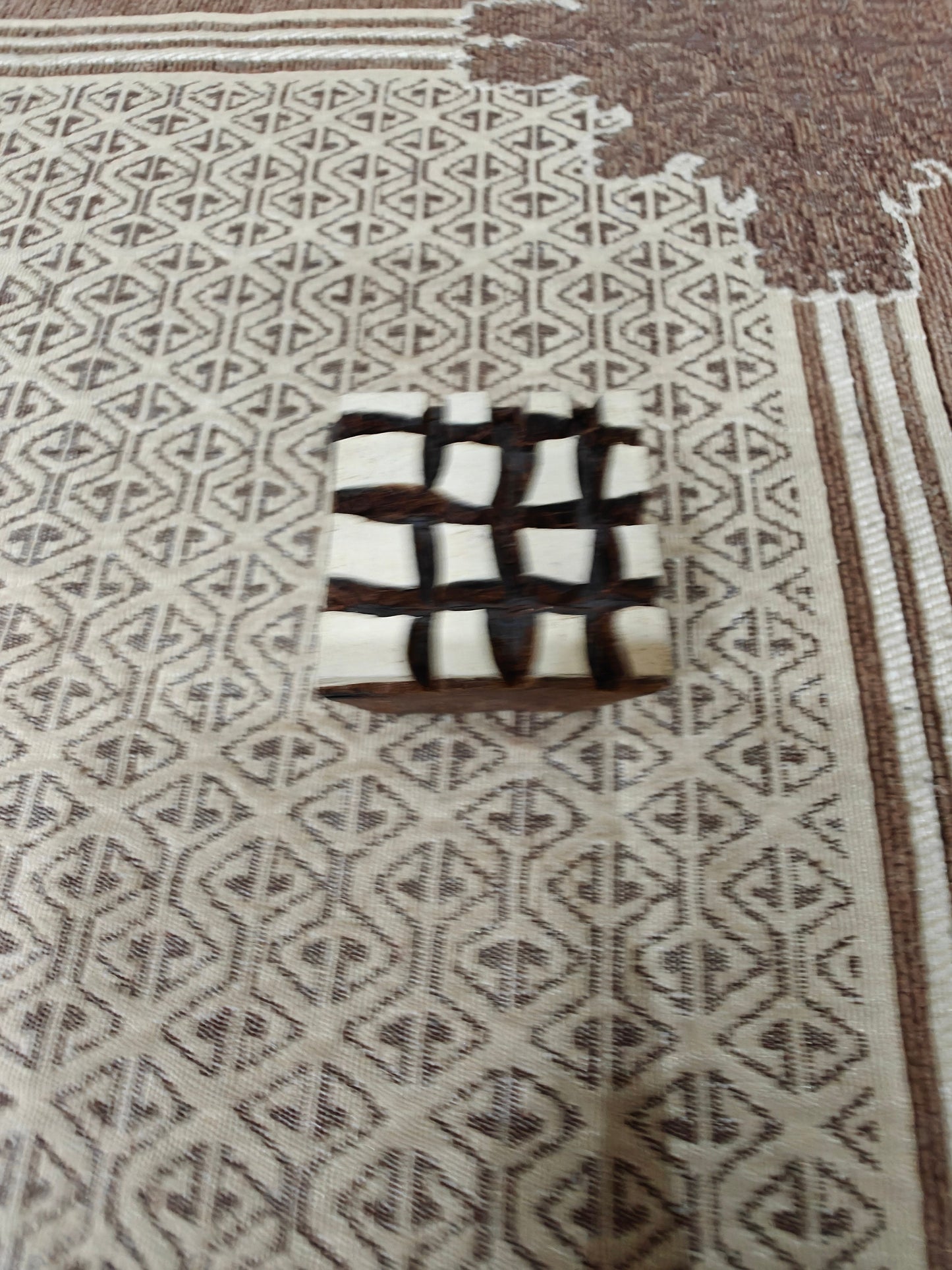 Mini Square 3 pottery stamp ceramic mold scrapbooking tjap batik printing floral carved stamps.