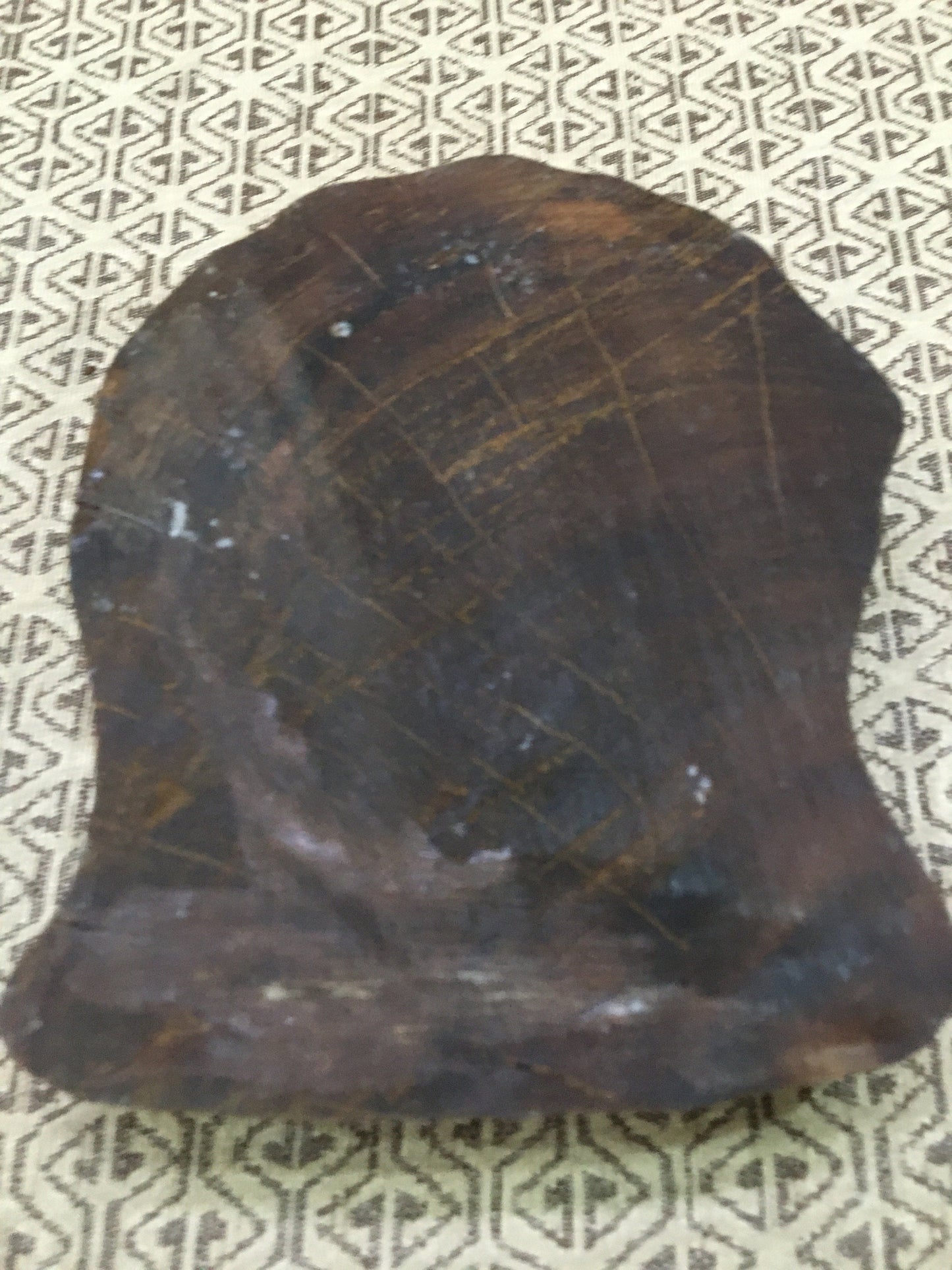 Dense Leaves Tree, hand carved Indian wood printing block; textile stamp; pottery stamp,