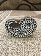 Stylish Paisley Indian Artistic Wooden Stamp , hand carved Indian wood printing block; textile stamp; pottery stamp,