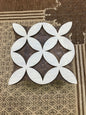 Exquisite Artistry: Petal Repeat Hand Carved Wooden Printing Block, hand carved Indian wood printing block; textile stamp; pottery stamp,