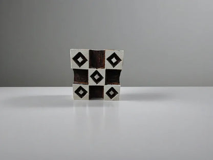 Mini square 4 pottery stamp ceramic mold image 0