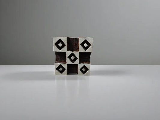 Mini square 4 pottery stamp ceramic mold image 0
