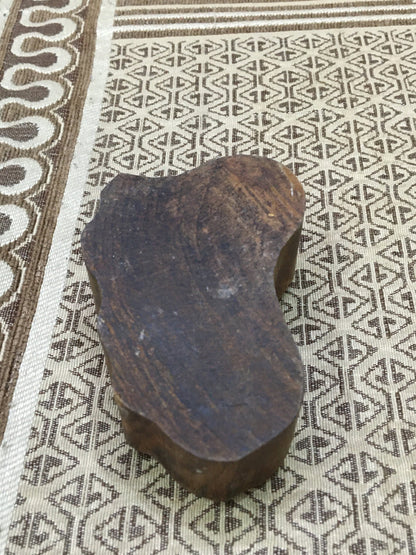 Timeless Wheels: Indian Wooden Printing Block - Intricate Bicycle Design, pottery stamp  tjap batik printing floral carved stamps.