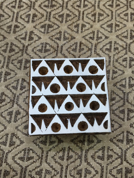 Square repeat Pattern, pottery stamp ceramic mould scrapbooking tjap batik printing floral carved stamps.