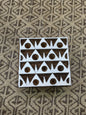 Square repeat Pattern, pottery stamp ceramic mould scrapbooking tjap batik printing floral carved stamps.